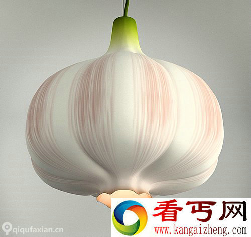 Garlic Lamp 吊在天花板上的“大蒜” 如此特色的鲜明的吊灯