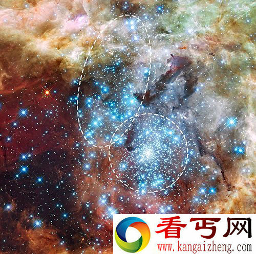 哈勃发现两个超大质量星团 可能处于合并初期阶段