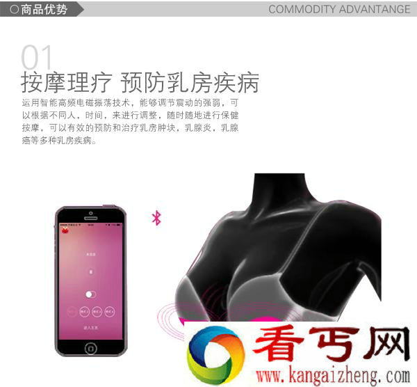 MiMi智能胸垫 可以按摩预防乳房疾病