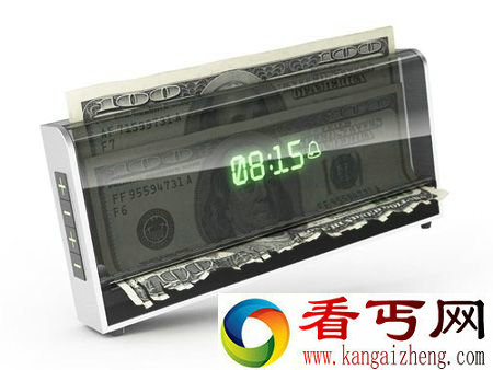 帮助你体会什么叫“时间就是金钱”的碎钞机闹钟