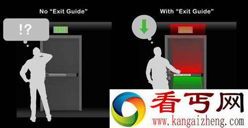 Exit Guide指示灯 可以告诉人们安全出口方向