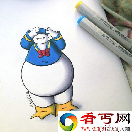 大白也玩cosplay 看牛人画各种大白cos