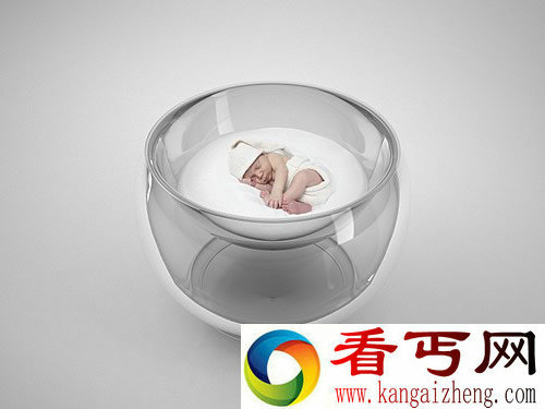 Bubble baby bed “云”上的婴儿床 科技感十足