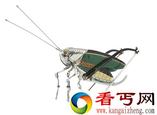 废弃材料制作动物造型雕塑