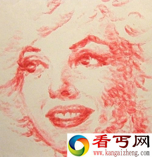 巧用嘴唇作画 亲亲也是艺术