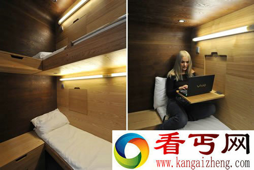 Sleepbox 临时的私人休息“盒子”像移动的旅馆