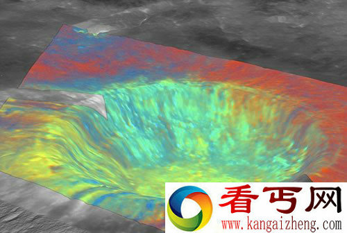 细看月球阿里斯塔克斯陨石坑 位于月球朝地一面的西北部