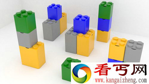 LEGO 乐高回收容器自由摆放造型