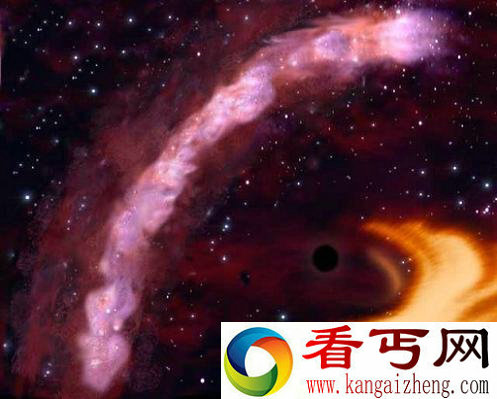 天文学家观测到恒星终究会被黑洞吞噬