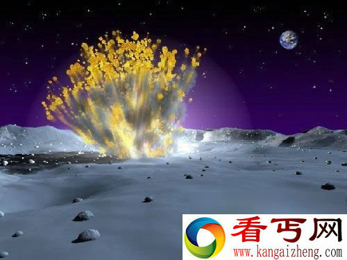 流星撞击月球引发大爆炸 地球肉眼可见