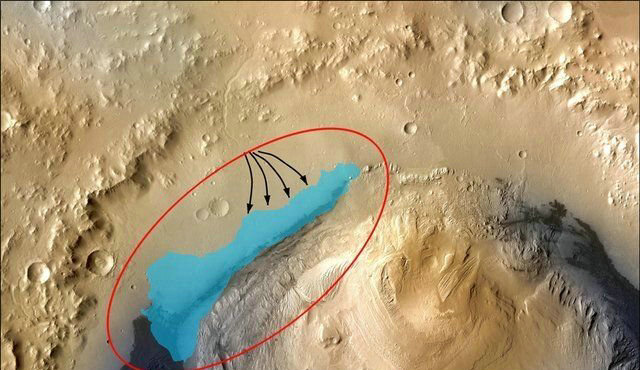 科学新发现:火星上发现干涸远古淡水湖