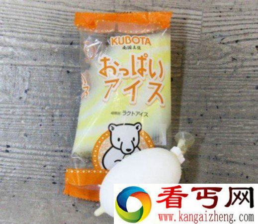 日本厂商推像吸食母乳般使用的"乳房冰淇淋"