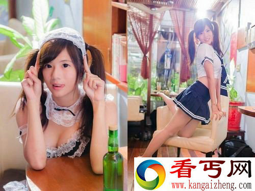 台南大学校花方唯真女仆COSPLAY扮相照走红 宅男网纷纷友围观尖叫