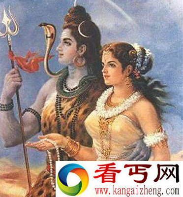 印度大神湿婆与雪山神女的爱情故事