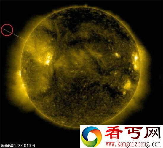 NASA发布外太空照片显示外星人靠近太阳 他们究竟想干嘛？