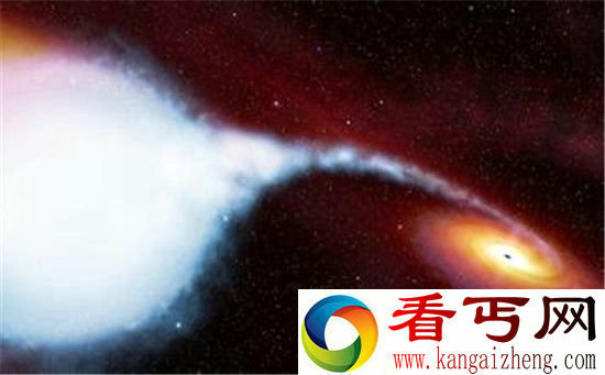 宇宙惊现黑洞释放能量 吞噬蓝超巨星场面