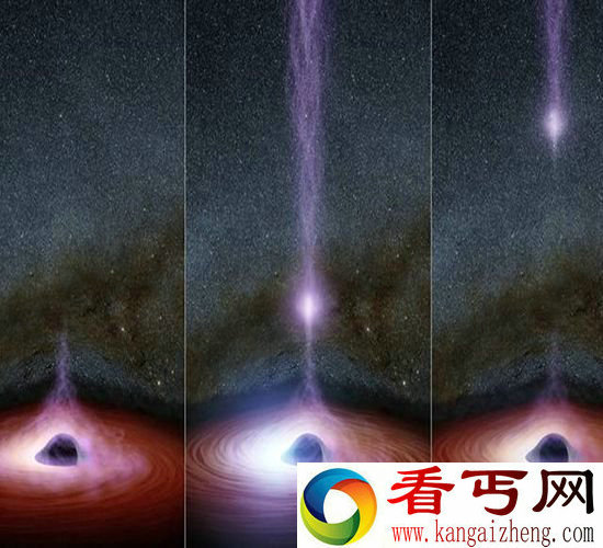 NASA超大质量黑洞形成X射线喷流 发现高能粒子