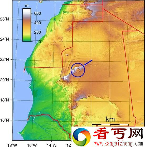 撒哈拉之眼 世界最壮观的地址奇迹