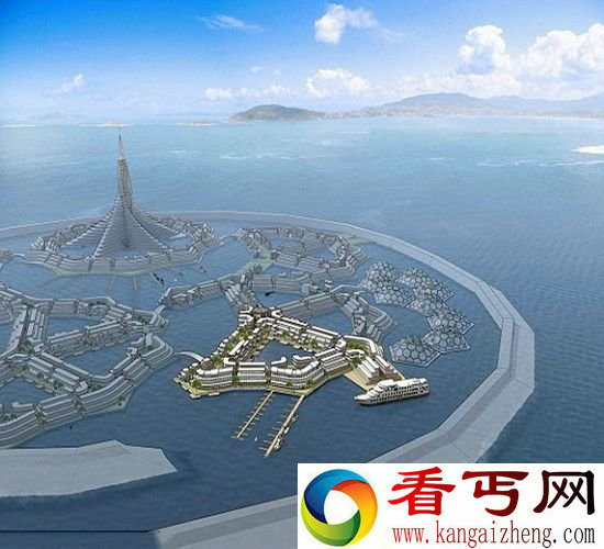 欣赏2020年美国将建造一座海上漂浮城市