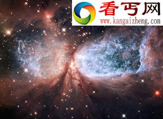 （图）哈勃望远镜圣诞问候观测到“雪天使”星云