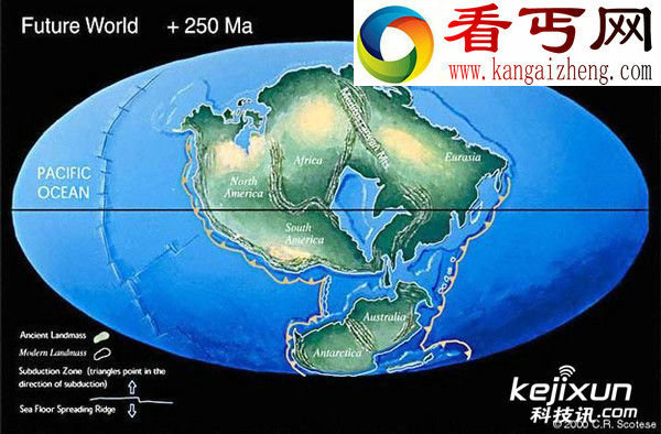 科学家新发现 2亿年后大西洋将消失