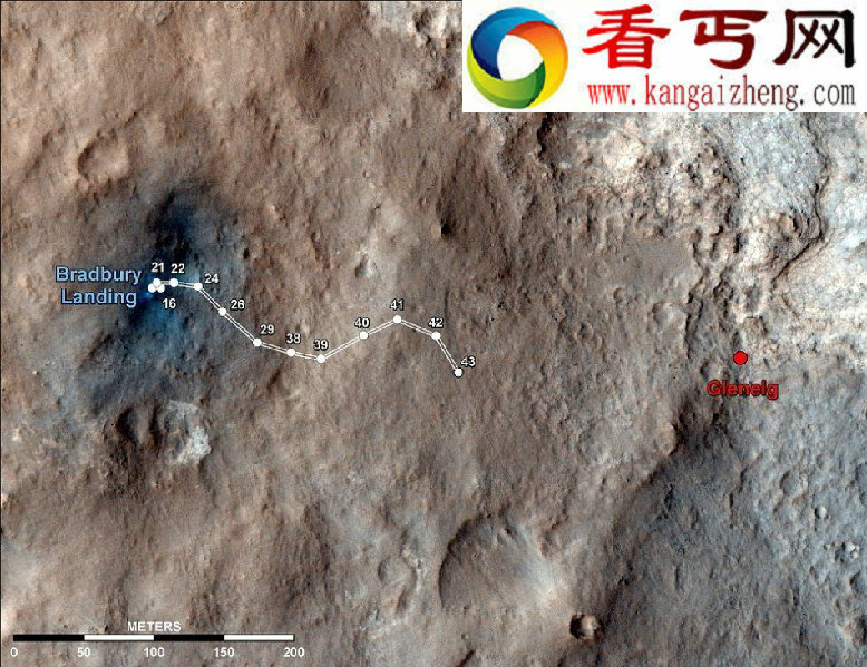 好奇号详细考察火星金字塔形神秘石块（图）