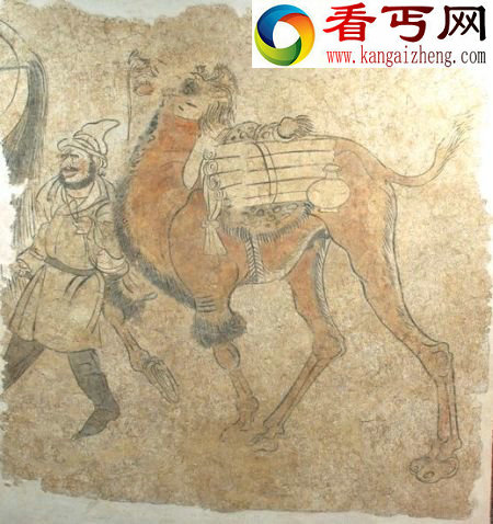 唐墓《驼马出行图》