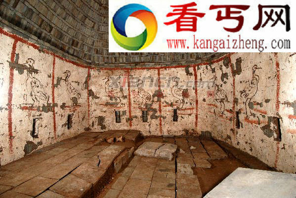 西安出土唐郭子仪曾孙墓 壁画显示当时赏鹤成风(图)