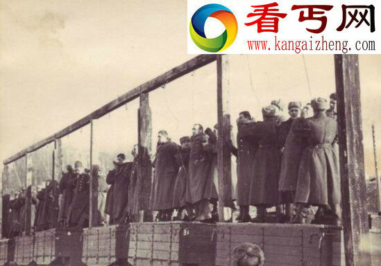 二战绞刑场图片曝光，绞刑处死犯人全过程